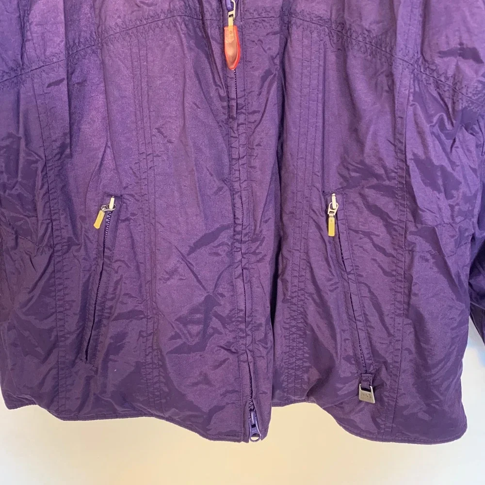 NILS Purple Hooded Ski Jacket Women's Size 12 Winter Coat Warm Puffer‎ Outerwear